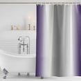 thumbnail image 4 of Purple Grey Waterproof Fabric Shower Curtain, Gray Farmhouse Modern Rustic Waterproof Fabric Shower Curtain for Bathroom Curtains Bathtubs Hotel Washable Shower Curtains with 12 Hooks Stall 48x72in, 4 of 8
