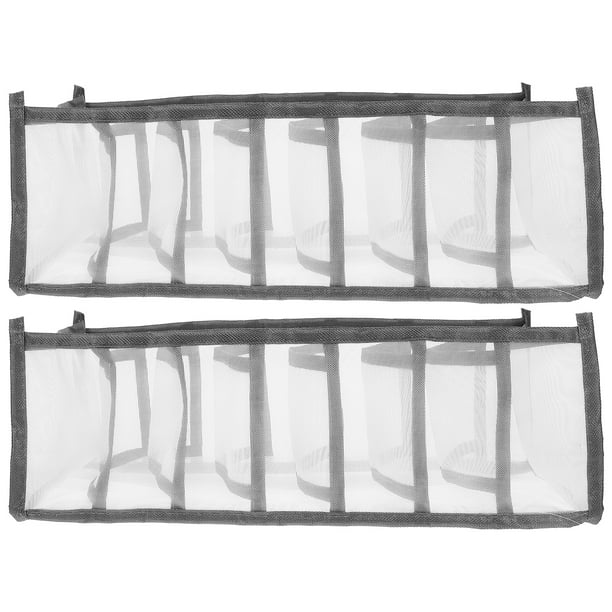 Organizador de cajones para ropa interior y calcetines, 2 unidades, plegable, de tela, para guardar cinturones y armarios.