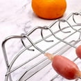 thumbnail image 6 of rujjftsy Fryer Rack with 4 Skewers, Stainless Steel Grill Rack Kebab Rack Barbecue Rack, Meat Skewers Multifunctional Horizontal Skewer Stands for Fryer, Steamer, Oven, Home Kitchen Gadgets, 6 of 9