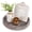 Whitewashed, variant on Hanobe Decorative Candle Holder Plate Trays Coffee Table Decor, Round Wooden Serving Tray Centerpiece for Table 11.8” (Brown)