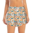 thumbnail image 2 of Goofa Falling Pumpkins On Car Printed Women 2 in 1 Running Shorts,Quick Dry Athletic Workout Shorts,High Waisted Athletic Shorts with Liner Pockets-XX-Large, 2 of 9