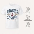 thumbnail image 5 of Cowboys & Tequila Western Graphic T-Shirt, Unisex Classic Fit Tee, 5 of 9