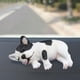 thumbnail image 3 of Figura de juguete de bulldog, modelo de perro, estatua de animal, resina, miniatura, accesorio de enseñanza Lado Blanco Negro, 3 of 8