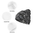 thumbnail image 3 of Yiaed Snake Print Winter Beanie for Men Women, Fleece Lined Beanie Soft Warm Knit Hat Ski Stocking Cuffed Ca, 3 of 6