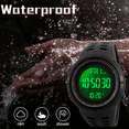 thumbnail image 3 of SKMEI Men's Watch, Waterproof Digital Sport Watch, Military Digital Watch Alarm Back Light Classic Watch, Black, 3 of 9