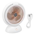 thumbnail image 1 of Ventilador plegable con luz LED 2 en 1, luz cálida, bajo ruido, portátil, recargable, 4 velocidades, ventilador de escritorio, 1 of 10