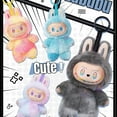 thumbnail image 2 of 3.0 Plush LA&B*u-B-us Keychain - Cute Stuffed Animal Doll Charm for Backpacks, Purses & Keys, Soft Mini Pendant Gift, 2 of 10