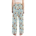 thumbnail image 3 of joogoo Women Cartoon Monkey Bananas Pajamas Pants Lounge Bottoms Pjs with Pockets L, 3 of 8