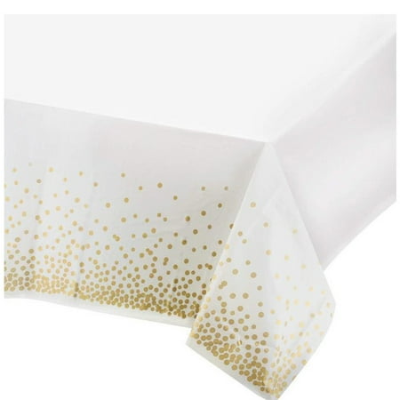 

Gerich Plastic Use Only Once Rectangle Table Cloth Waterproof for Clean Birthday Party