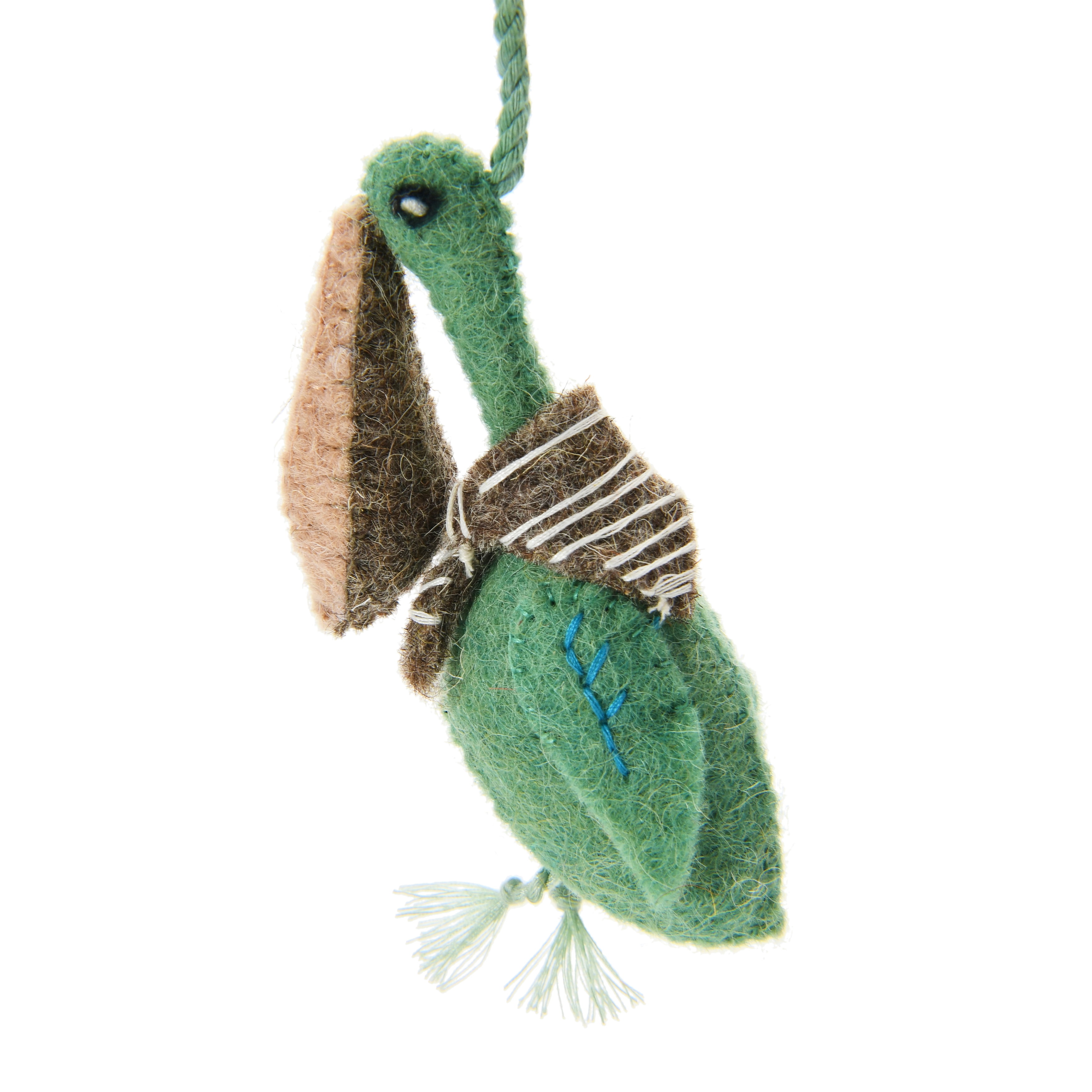 Creative Co-Op Wool Felt Pelican Mobile with Anchor