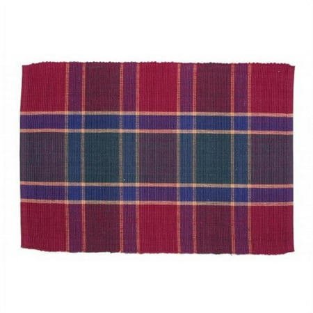 

Mr. MJs Trading AG-01264S-4 19 in. Ribbed Placemats Festive Jewel - Set of 4