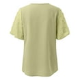 thumbnail image 6 of Sngxgn T-Shirt for Women Tee Classic Crewneck Short Sleeves(Green,M), 6 of 6