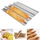 thumbnail image 1 of French Stick Bread Baking Mold Non-Stick Baguette Mold Perforated Bread Mold for Baking French Baguette Baking Tray Plate Baguette Mold for Biscuits (, 1 of 4