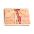 thumbnail image 2 of BELOVING 3D Cartoon Jigsaw Puzzles Early Learning Educational Toys for Toddlers Girls Sunset, 2 of 10