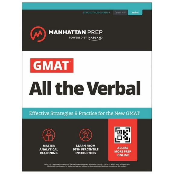 Manhattan Prep GMAT Prep GMAT All the Verbal: Effective Strategies & Practice for the New GMAT   Online Resources (Manhattan Prep GMAT Prep), (Paperback)