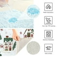 thumbnail image 3 of Yayeee Bath Rug for Bathroom Floor Non Slip Rectangle Fluffy Soft Absorbent Mat, 16"x24", Brown Christmas House, 3 of 7