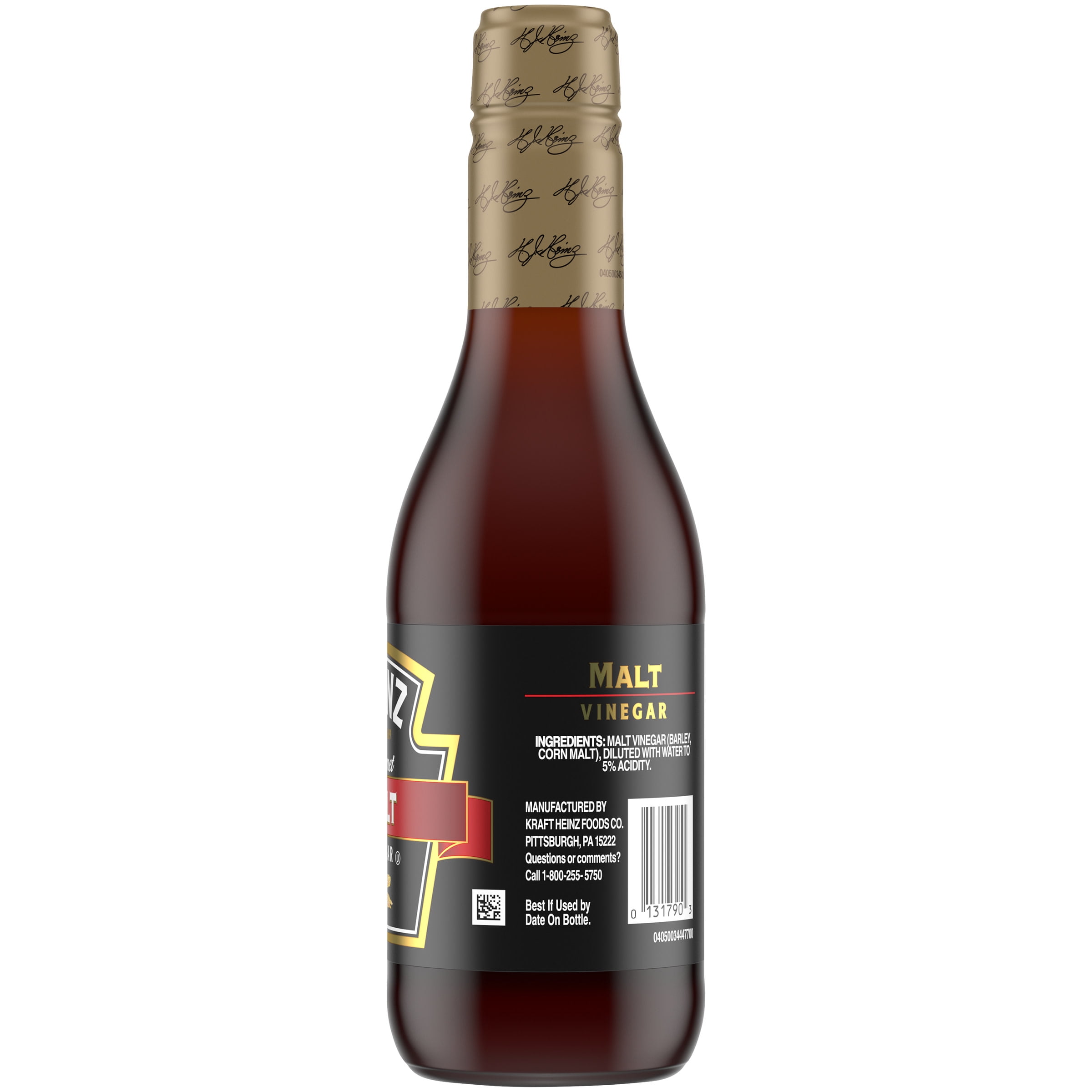 Heinz Gourmet Malt Vinegar, 12 fl oz Bottle 