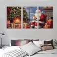 thumbnail image 3 of Nawypu Christmas Santa Claus Poster Decorative Painting Poster Wall Art Picture Print Modern Art Dining Room Bedroom Decor Poster 12''x16''X3 Panels, 3 of 4