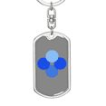 thumbnail image 5 of OK Blockchain (OKB) Crypto Cryptocurrency Stainless Steel or 18k Gold Premium Swivel Dog Tag Keychain, 5 of 16