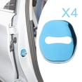 thumbnail image 6 of 4 Pieces Car Door Lock Cover Metal Protection Accessory for, 6 of 8