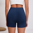 thumbnail image 5 of Biker Shorts Women with Pockets High Waisted Stretchy Workout Slim Fit Gym Running Sports Yoga Shorts (S, Navy), 5 of 6
