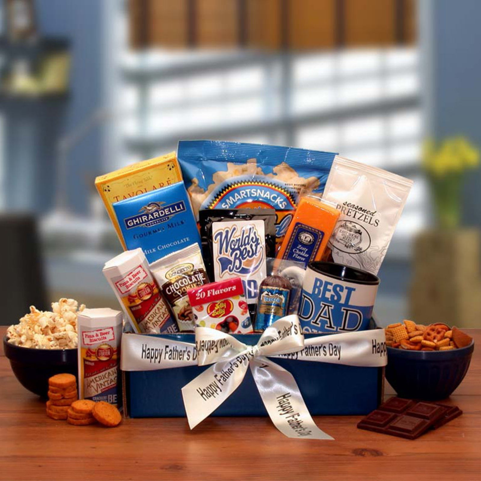 Best Dad Ever Gourmet Gift Basket Box