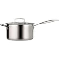 thumbnail image 2 of Le Creuset Tri-Ply Stainless Steel 3-Quart Covered Saucepan, 2 of 11