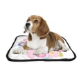 thumbnail image 2 of PKQWTM Unicorn Flowers Pet Dog Cat Bed Pee Pads Mat Cushion Potty Dogsblankets Crate Bed Kennel 20x24 inch, 2 of 3