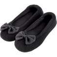 thumbnail image 1 of Chaussons Ballerines en Tissu Éponge pour Femmes de Haute Qualité, 1 of 5