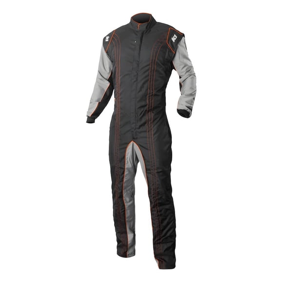 K1 Racegear Suit Karting GK2 Adult X-Large Black/Orange