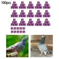 thumbnail image 3 of 100Pcs Pigeon Ring 8mm 2023 2023 Racing Pigeon Dove 2023 Racing Legs Band for Duck Most Adult Birds Poultry Violet, 3 of 6