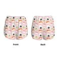 thumbnail image 5 of Vsdgher Cute Sushi (2) Print Women's Running Double Layer Shorts High Waisted with Pockets Elastic Yoga Workout Athletic Gym Sports, 5 of 8