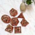 thumbnail image 3 of 7x Brass DND Dice D&D Dice Set Entertainment Dice for RPG MTG --, 3 of 5