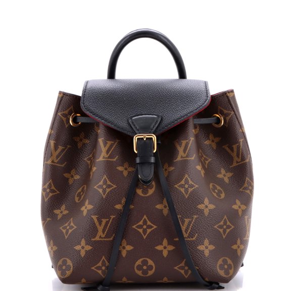 Pre-Owned Montsouris NM Backpack Monogram Canvas with Leather BB By Rebag