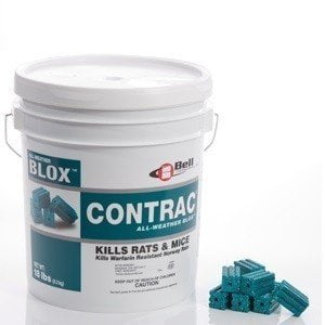 Contrac All Weather Blox Rodent Control Rodenticide - Kills Mice & Rats (Best Way To Kill Mice In Yard)