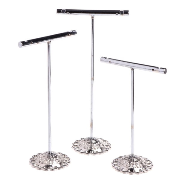 Sonducket 3 unids/set soporte de exhibición de joyería collares en forma de T soporte de colgante brazalete estante organizador de pendientes Ropa, zapatos y accesorios Miscelánea Plata Sonducket AP016046-03