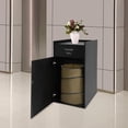 thumbnail image 6 of Restaurant Trash Can Cabinet, 30 Gallon Commercial Indoor Trash Can with Trash Bag 110.23Lbs Load-Bearing, Modern Looking Black Recycle Bin for Restaurants, Cafeterias, Food Courts, 6 of 10
