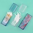 thumbnail image 5 of 3 Pieces Cotton Swab Holder Qtip Cotton Buds Ball Dispenser for Bathroom Containers Apothecary Jar Cotton Ball,Cotton Swab,Q-Tips,Cotton Rounds, 5 of 5