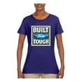 thumbnail image 2 of Wild Bobby, Ford Built Tough, Cars and Trucks, Women Graphic Tee, Purple, Small, 2 of 4