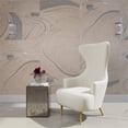 thumbnail image 7 of Pemberly Row Velvet Channel Tufted Wingback Chair in Cream Finish, 7 of 7