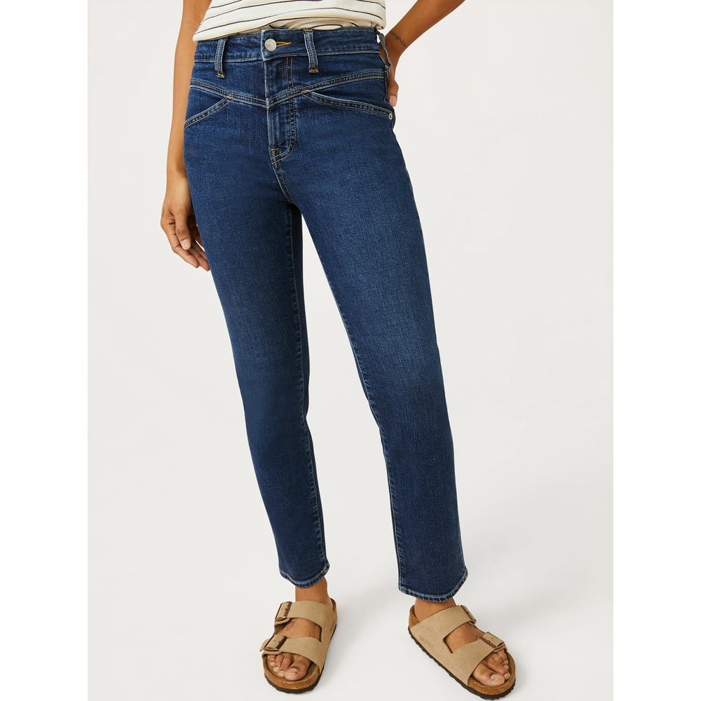 Free Assembly - Free Assembly Women's V-Front Jeans - Walmart.com ...