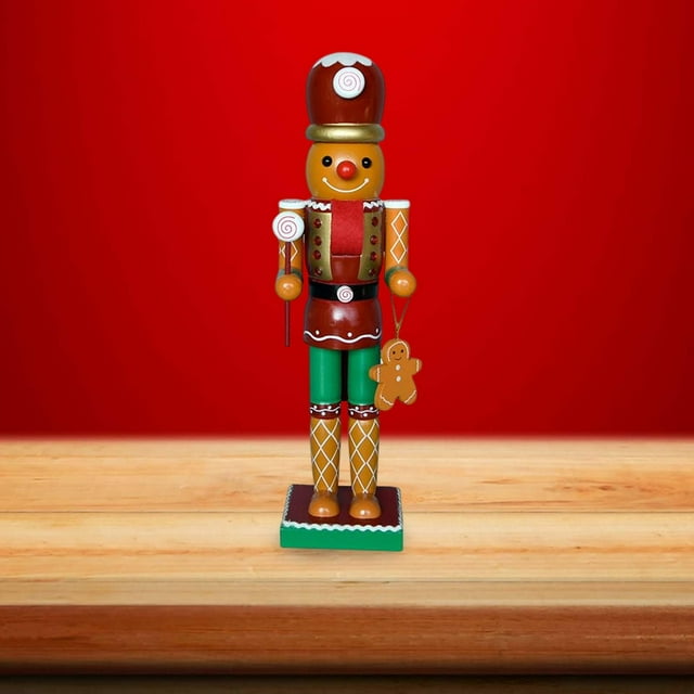 Estatuilla de Cascanueces de madera para regalo, recuerdo de fiesta coleccionable, accesorios de fotografía, ornamento tradicional, estatua de Macarena Figurita de Cascanueces