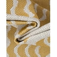 thumbnail image 2 of Unique Loom Outdoor Coastal Collection Area Rug - Pesci (10' Round Yellow/Ivory), 2 of 5