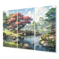 thumbnail image 2 of Designart "Landscape of the Rising Sun in Japan II" Japanese Metal Wall Decor Set, 2 of 5