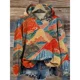 thumbnail image 3 of Sudadera con capucha acogedora estampado grulla japonesa flor de cerezo mujer liuwei, 3 of 5