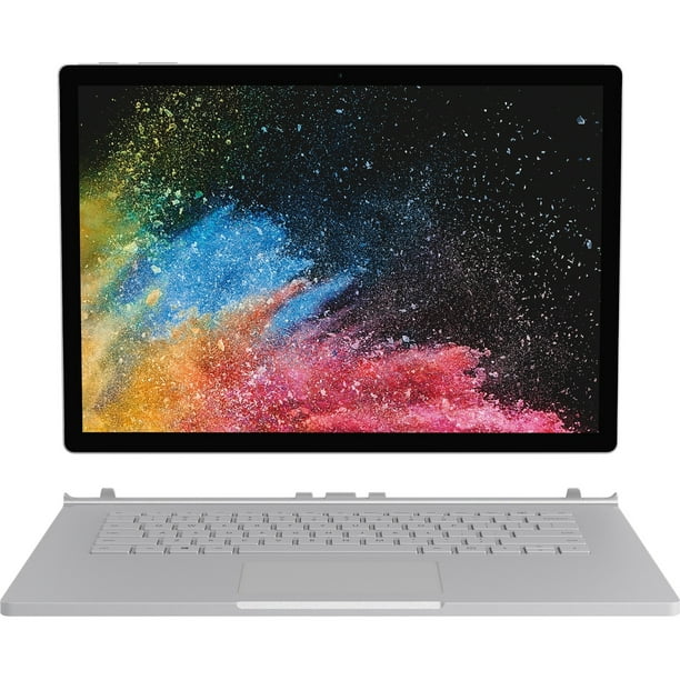 Microsoft Surface Book 2 13.5" Touchscreen 2-in-1 Laptop, Intel Core i5 i5-7300U, 8GB RAM, 256GB SSD, Windows 10 Pro Creators, Silver