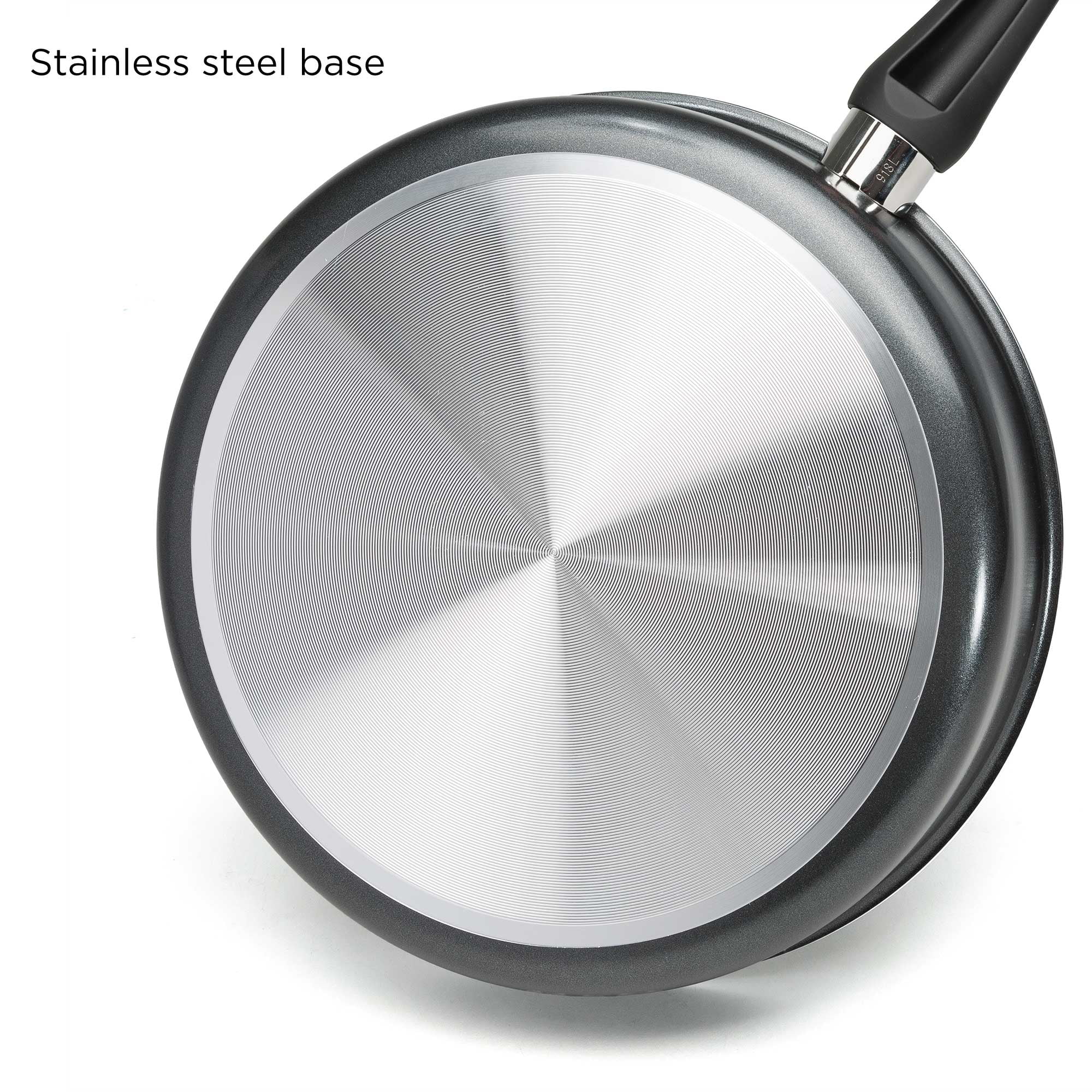 4.5-quart Flat Sauté Pan With Lid in 5-Ply Stainless Steel » NUCU® Cookware  & Bakeware