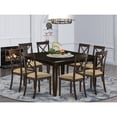 thumbnail image 4 of East West Furniture Parfait 9-piece Dining Set with Cushion Seat in Cappuccino, 4 of 4