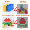 thumbnail image 2 of Juego de bloques de construcción Himita Big Building Bricks, 101 piezas para niños, 2 of 8