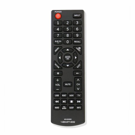 MC42NS00 Replace Remote for Sanyo TV DP65E34 FVD3924 DP58D34 FVD5044 FVF5044M
